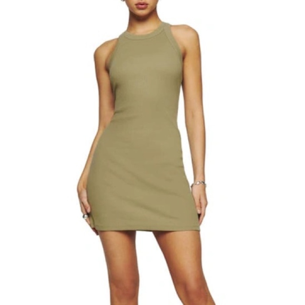 Reformation Loretta Rib Knit Mini Dress